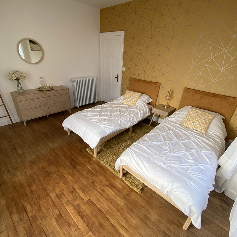 Double windows in bedroom